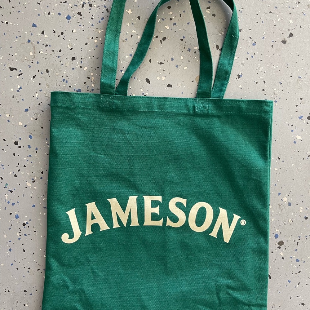 Jameson Canvas Green Logo Tote Bag